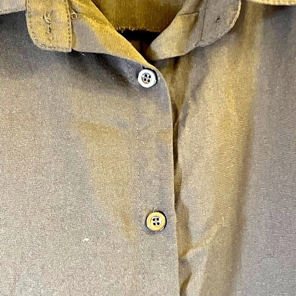 SHEIN Women's Top Size 3XL Black Burgundy Button-Down Long Sleeve - Picture 2 of 12